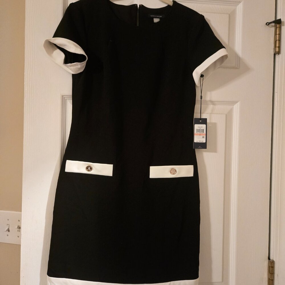 Tommy Hilfiger Black and White Sheath dress